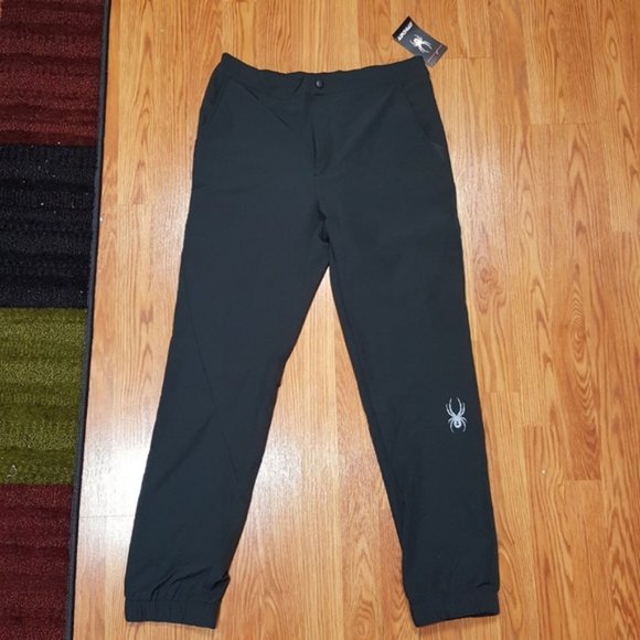 Spyder Jogger Pants Black 2XL 30" Fitness Training - Picture 3 of 7